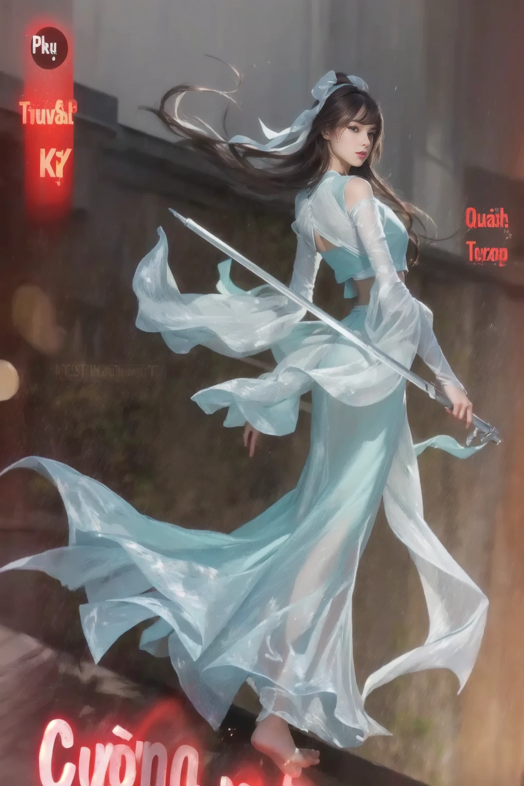 ((Realistic lighting, Best quality, 8K, Masterpiece: 1.3)), Clear focus: 1.2, 1girl, Perfect beauty: 1.4, Slim abs: 1.1, ((Dark brown hair)), (White crop top: 1.4), (Outdoor, Night: 1.1), Park view, Super fine face, Fine eyes, Double eyelids, foot walk. thin silk dress, sexy