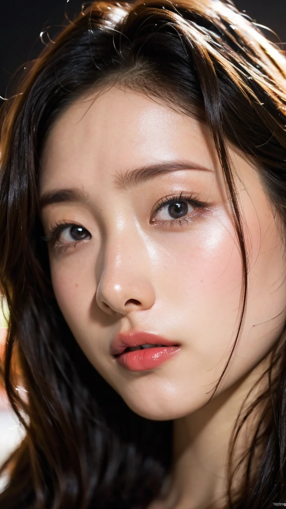 (masterpiece),(Highest quality:1.2),(Very detailed:1.2),(High resolution),(Photorealistic Stick),(RAW Photos),8K,Backlight,(Depth of written boundary),(Sleek lighting:1.2),Close-up of a naked woman,Soft portrait shots,Beautiful Japanese Women,Gorgeous face portrait,(Eye light,Sharp pupils,Detailed eye drawing,)Very beautiful face,(Detailed skin texture:1.3),Beautiful portrait,A lovely and delicate face,Beautiful young Japanese woman,Look this way,front,(POV shot),(sleepy)