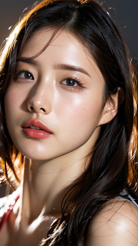 (masterpiece),(Highest quality:1.2),(Very detailed:1.2),(High resolution),(Photorealistic Stick),(RAW Photos),8K,Backlight,(Depth of written boundary),(Sleek lighting:1.2),Close-up of a naked woman,Soft portrait shots,Beautiful Japanese Women,Gorgeous face portrait,(Eye light,Sharp pupils,Detailed eye drawing,)Very beautiful face,(Detailed skin texture:1.3),Beautiful portrait,A lovely and delicate face,Beautiful young Japanese woman,Look this way,front,(POV shot),(sleepy)
