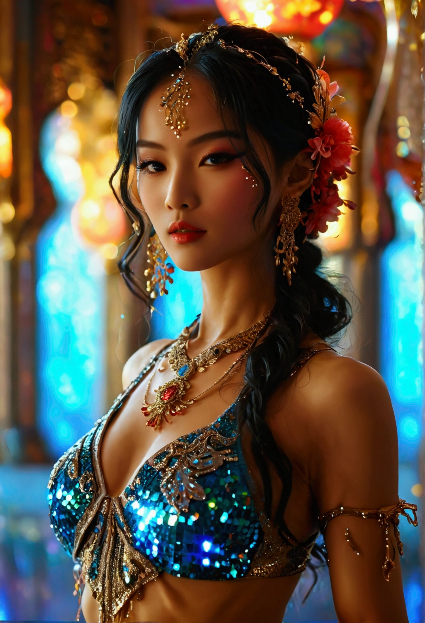 , oriental-like, excellent dancer, disco