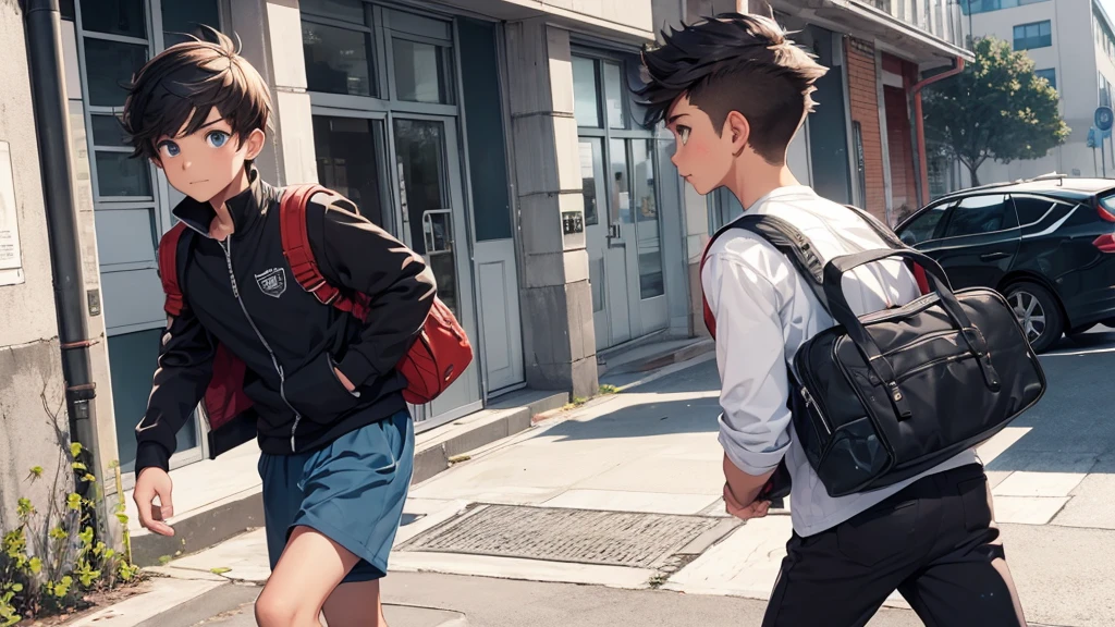 boy escaping from school, School, rebellious boy, portada de boy escaping from school