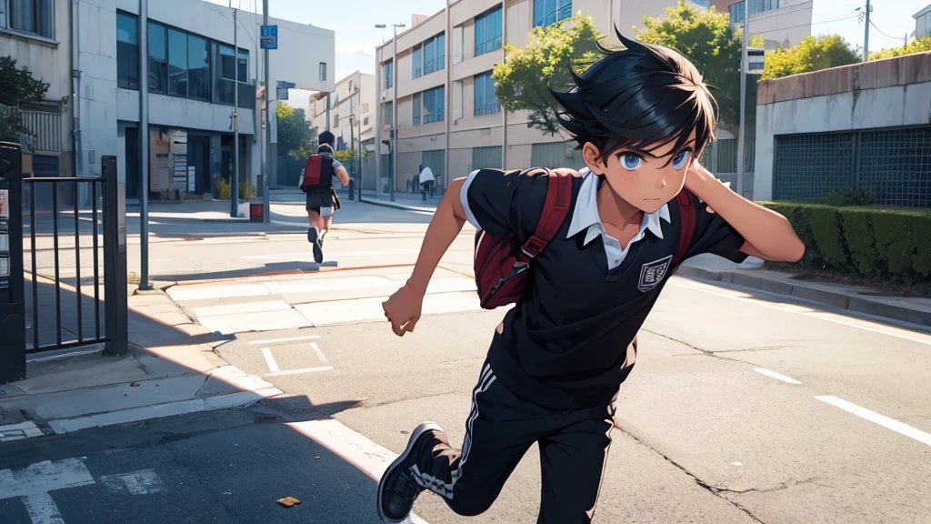 boy escaping from school, School, rebellious boy, portada de boy escaping from school