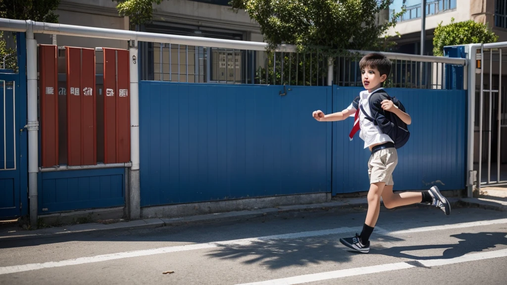 boy escaping from school, School, rebellious boy, portada de boy escaping from school