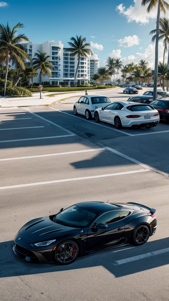 Background image: Miami Beach parking lot 