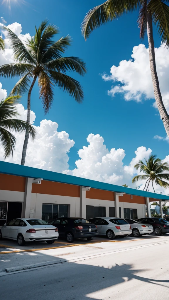 Background image: Miami Beach parking lot