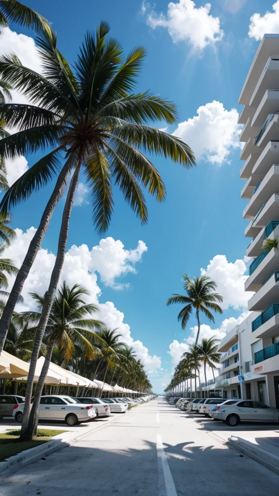 Background image: Miami Beach parking lot