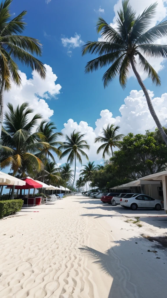 Background image: Miami Beach parking lot 