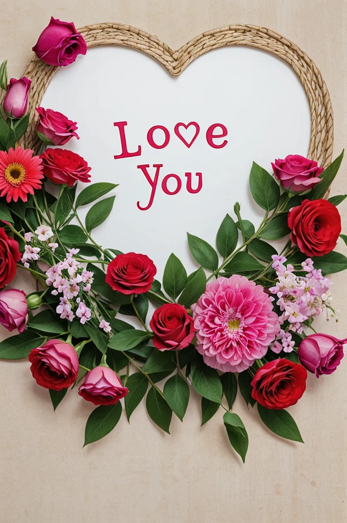 You can create an image that says I love you Mar enclosed in a heart with many flowers?