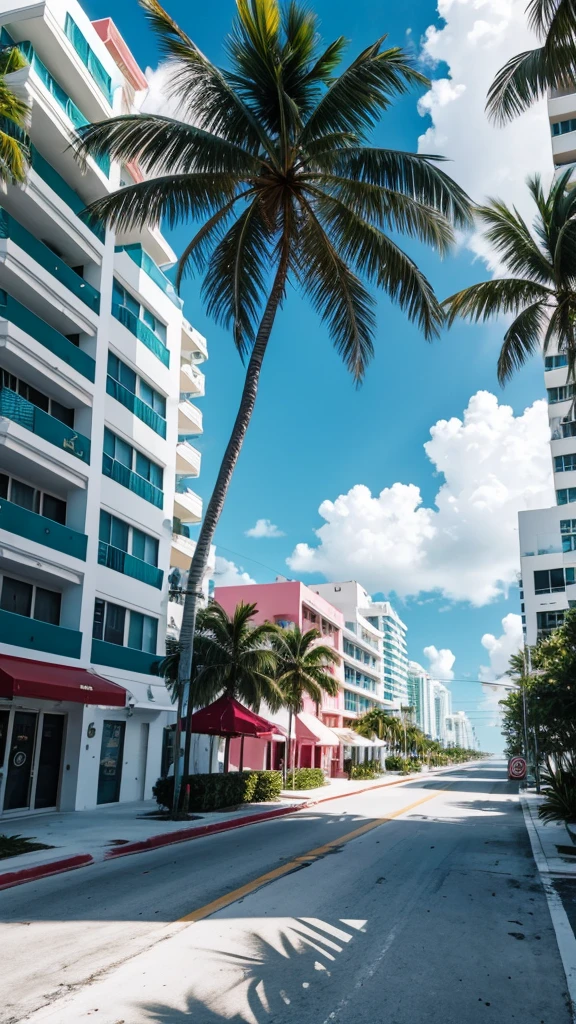 Background image: Miami Beach street 