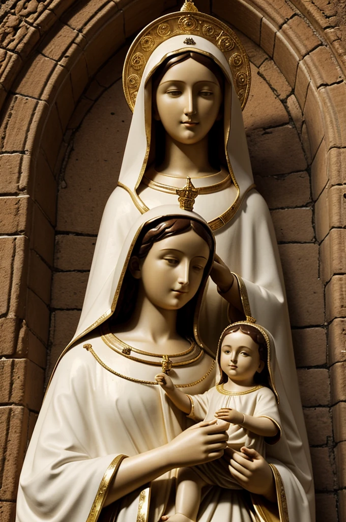 Generate an image of the Virgin of Lujan