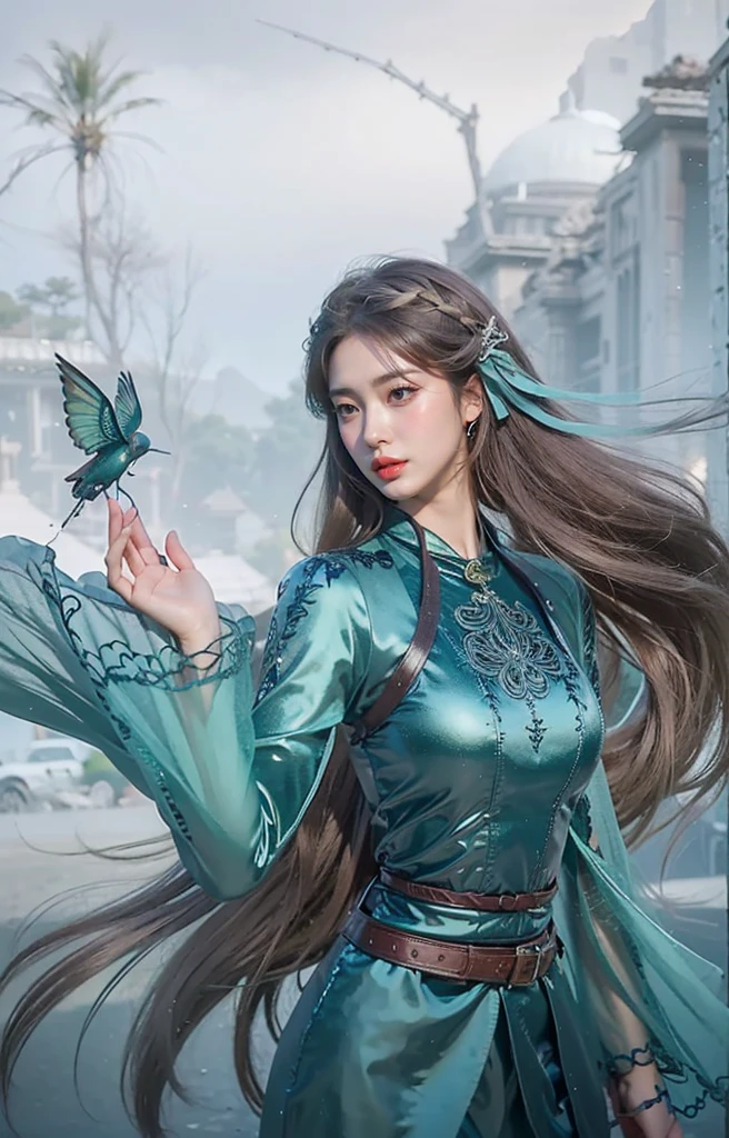 a close up of a girl , long white hair , silver hair, big booobs ,  shadowbringers cinematic, 4 k detail fantasy, a beautiful fantasy empress, game cg, xianxia fantasy, xianxia hero, 2. 5 d cgi anime fantasy artwork, cinematic goddess close shot, ruan jia and artgerm, wow 4 k detail fantasy, hyperdetailed fantasy character