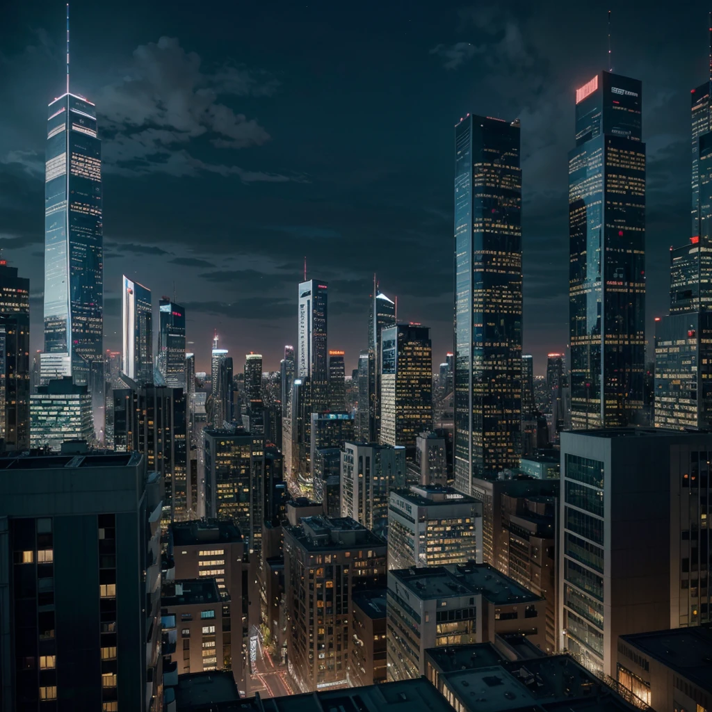 "Create a high-resolution, professional-quality illustration of a futuristic cityscape at dusk. The scene should depict a sprawling, vibrant city with towering skyscrapers, flying vehicles, and advanced technology seamlessly integrated into everyday life. Include elements such as holographic billboards, neon lights, and green spaces on rooftops and balconies. The architecture should be sleek and modern, with a mix of glass and metallic surfaces reflecting the colorful city lights. In the foreground, show diverse groups of people walking, socializing, and engaging with futuristic devices, adding a sense of liveliness and community. The sky should feature a gradient of deep purples, pinks, and blues, transitioning into night. Ensure the composition is dynamic and detailed, capturing the energy and innovation of a bustling future metropolis. The overall mood should evoke excitement, progress, and the limitless possibilities of the future, making it ideal for themes related to technology, urban life, and futuristic concepts on stock photography platforms."