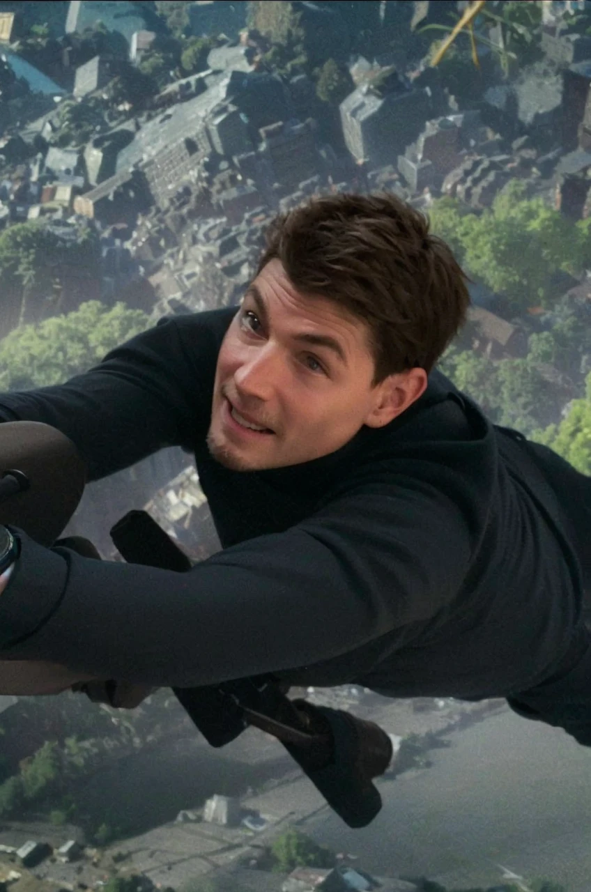 Masterpiece, Highest quality, movie「Mission Impossible」Watch Ethan Hunt perform some breathtaking stunts in