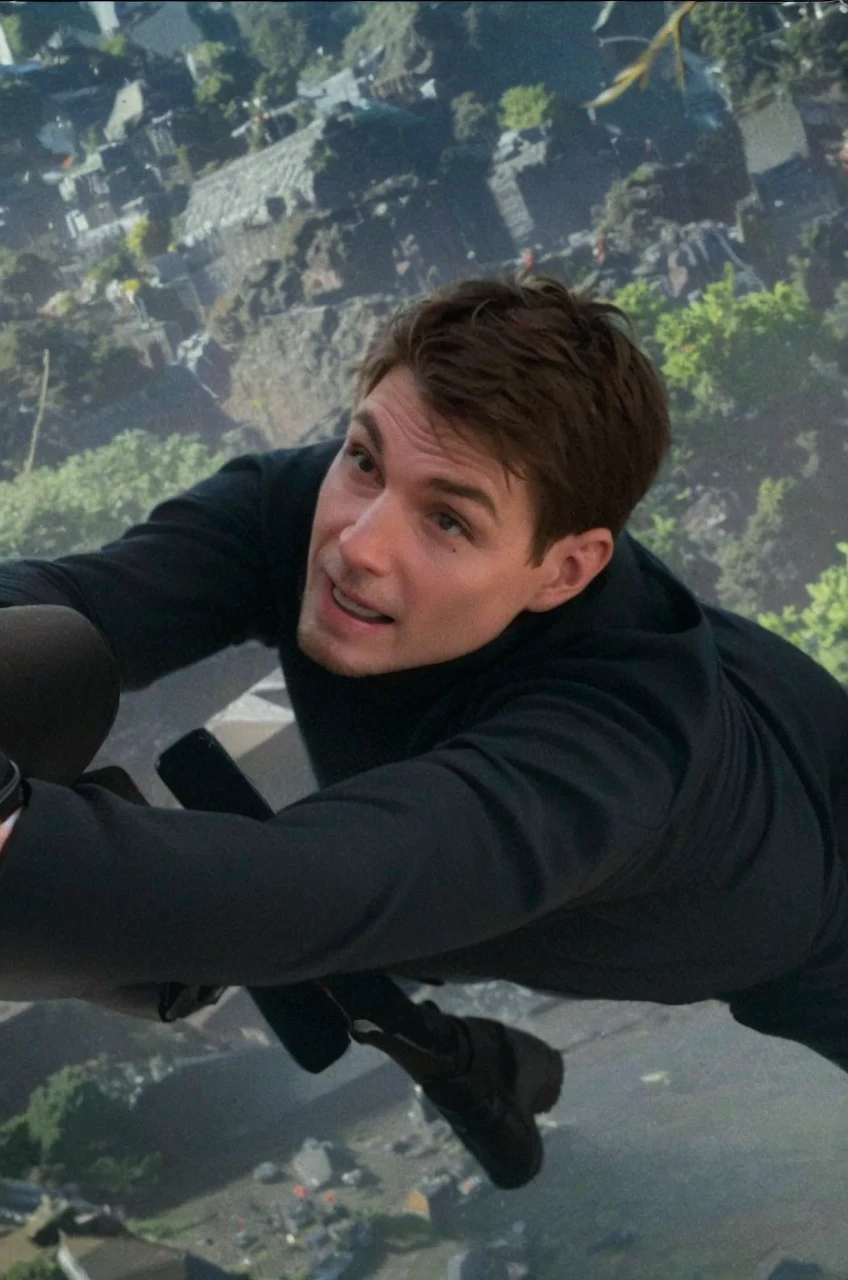 Masterpiece, Highest quality, movie「Mission Impossible」Watch Ethan Hunt perform some breathtaking stunts in