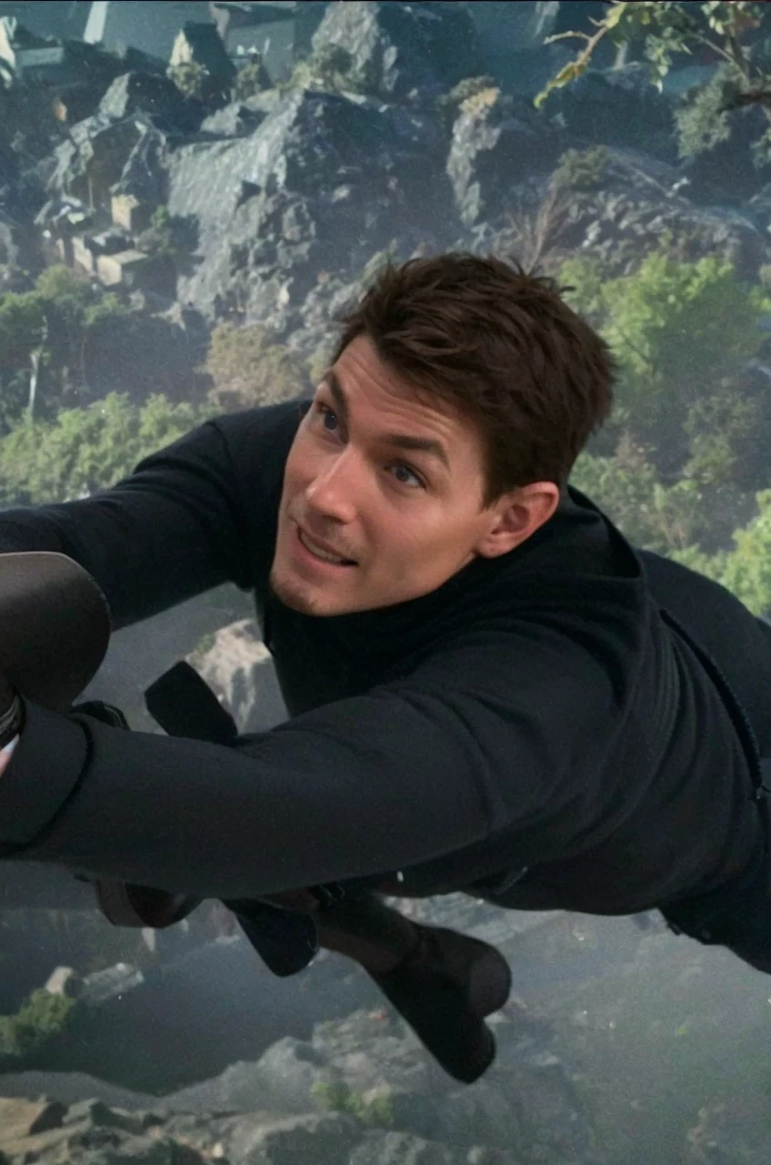 Masterpiece, Highest quality, movie「Mission Impossible」Watch Ethan Hunt perform some breathtaking stunts in