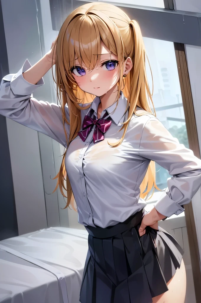 masutepiece,Best Quality,超A high resolution, 8K,Professional Lighting, Photon mapping, Teleportion, analogue, handdraw, Anime Face, NSFW, 1 ,Solo,Crying,Shout,Sigh,High school students, (seminude:1.2),School uniform,White socks,Sexual body fluids, Spread legs,Breast squeeze,pussy squeeze,Locker Room, (flat chest:1.2)