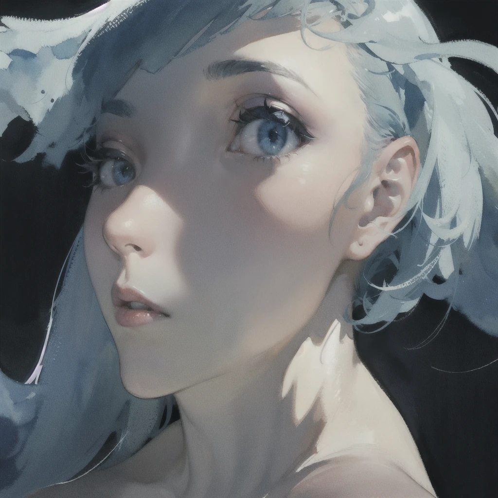 Deep subliminal, Surrealism, in watercolor style, Photorealism, look from bottom to top