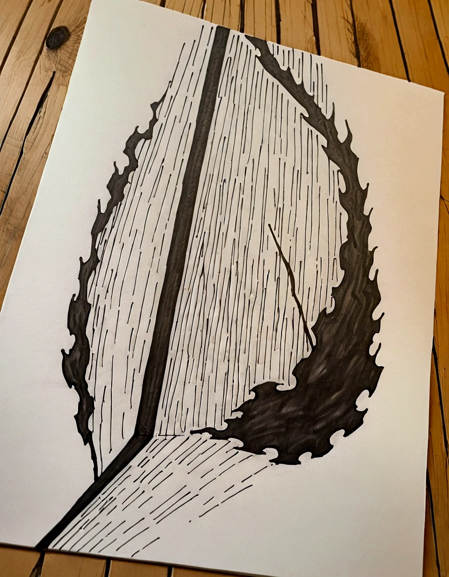 drawing of a man with a sword and a big body, extremely fine ink line, in one piece, Roronoa Zoro, ink manga drawing, Intense line art, Team Luffy 5, perfect linear, highly detailed exquisite fanart, Monochrome work!!, Detailed fanart