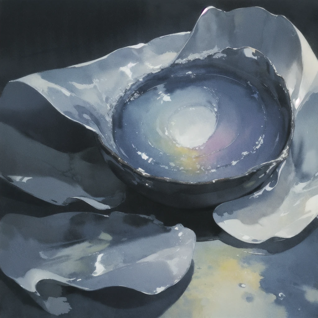 Deep subliminal, Surrealism, in watercolor style, Photorealism, look from the depths