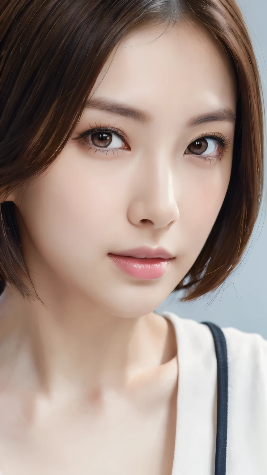(masterpiece:1.3), (8K, Photorealistic, RAW Photos, Best image quality: 1.4), Japanese, (1 Girl), Beautiful Face, (A vivid face), (short hair:1.3), Beautiful hairstyle, Realistic eyes, Beautiful Eyes, (Realistic Skin), Beautiful Skin, charm, Ultra-high resolution, Surreal, High detail, Detail Makeup,Seeing the viewer,Big Breasts、doctor、hospital、Shaved pubic hair、((whole body))