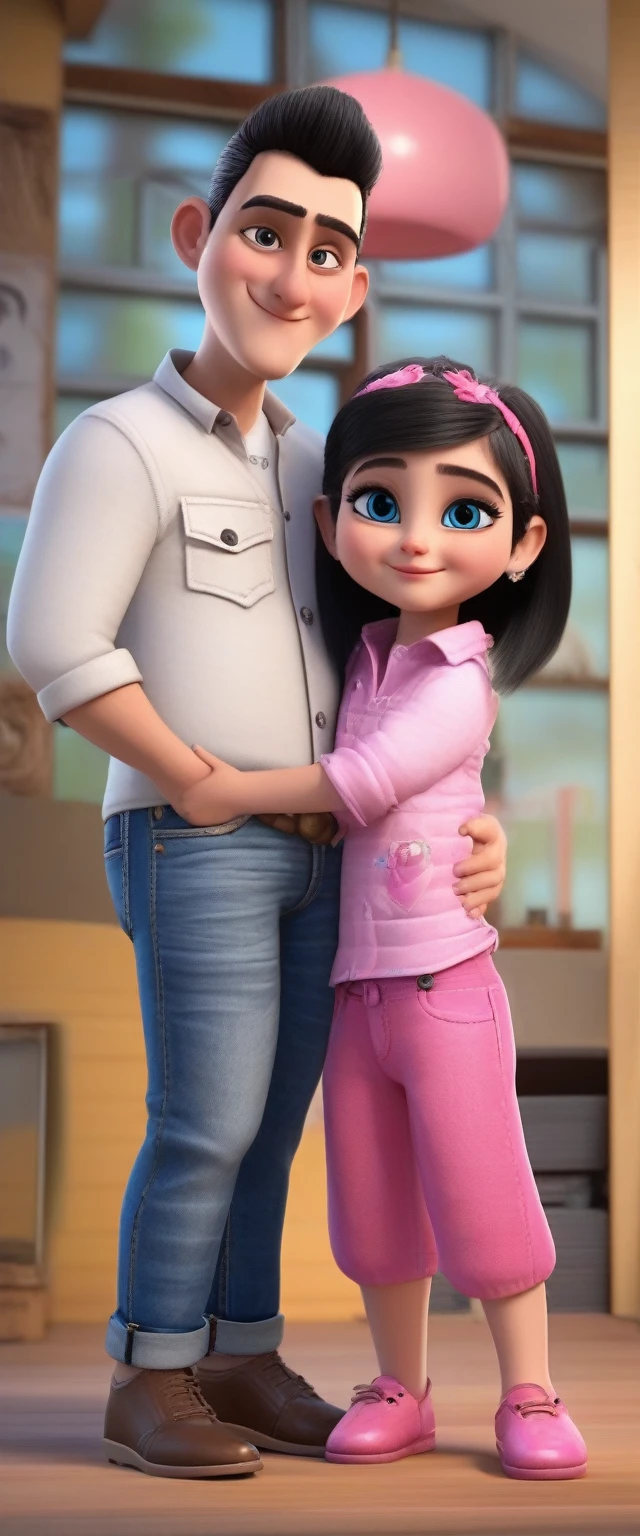 anal hard fucking painful sex.thick penis. Screaming penis inside the anus. The woman bends and bends over, establishing dominance. Side view man holding woman on table grasping woman's waist with his hands. ass fucks Score_7_up, Score_8_up, Score_9, a_la, 1girl, cat, white fur, long whiskers on both sides of the face, big bright blue eyes, big black eyelashes, small pink nose, triangular ears with pink channels. 1 girl and 1 boy human. jeans rolled down.