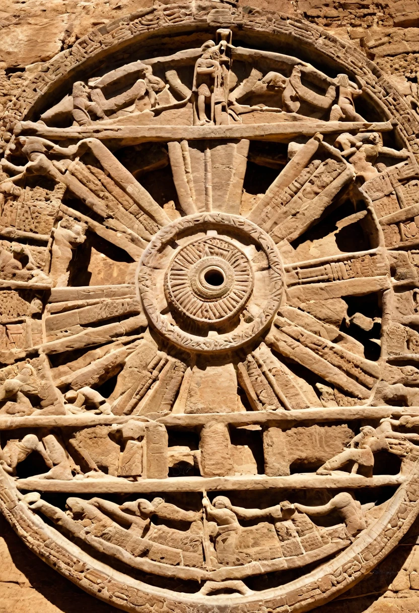 ancient wheel. Mesopotamia