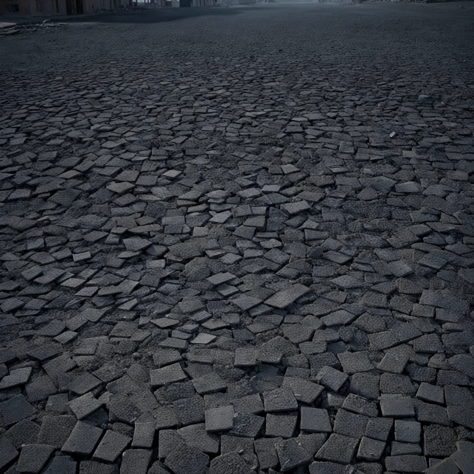 paisaje, scenario, sin humanos, building, wide plan, semi-realistic, work of art, sharp focus, ultra detaild, absurderes, high resolution, dynamic lighting, collapse, dusty, asphalt