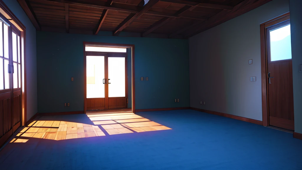 inside a room, at night, no humans, no persons