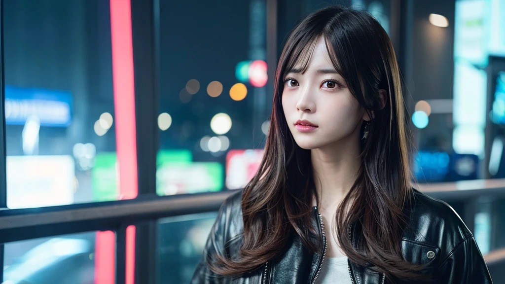 Highest quality、masterpiece、High resolution cyberpunk 1 person