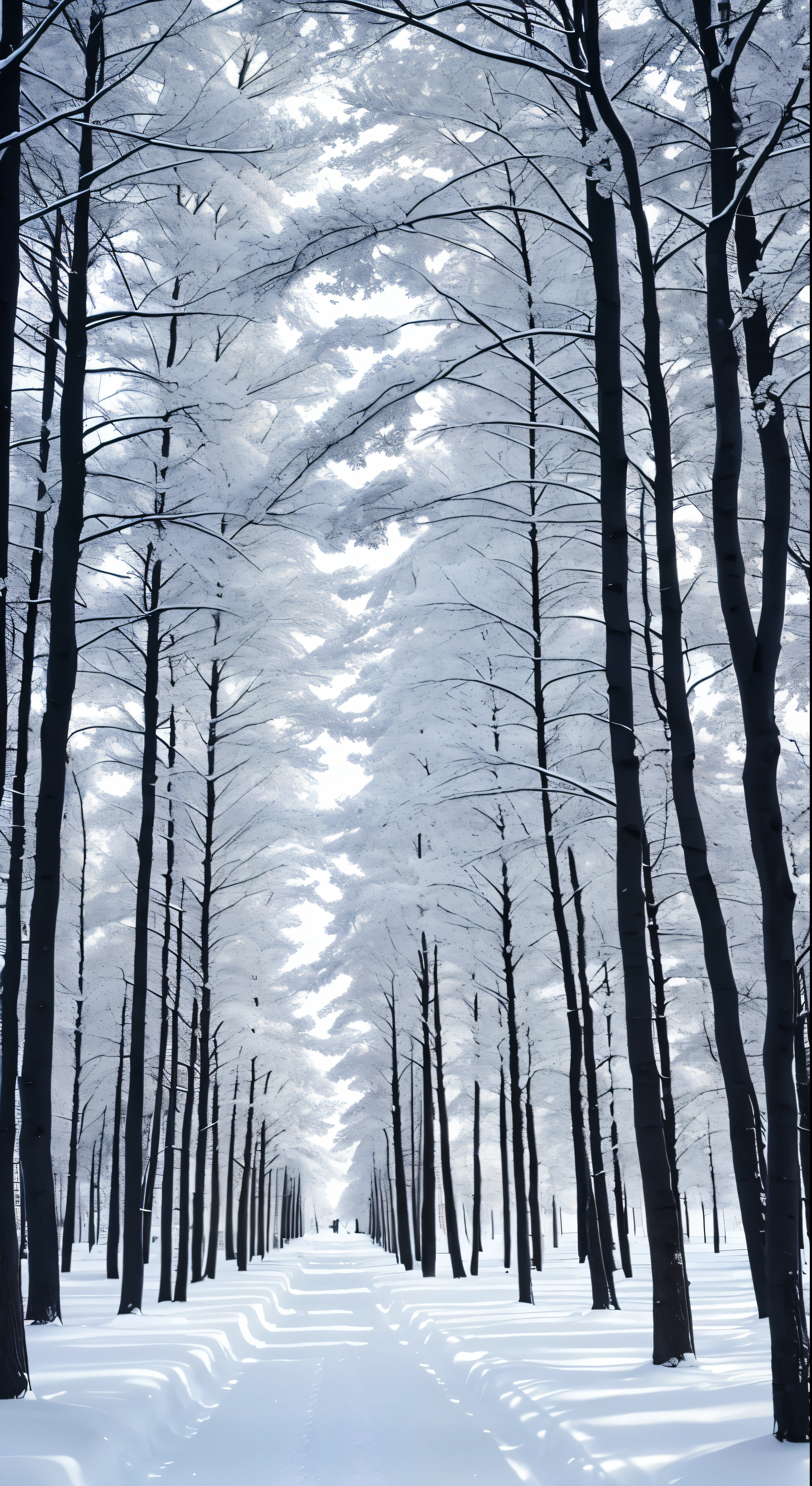 Winter in Scandinavia。wood々Also white。It&#39;s as if they&#39;re talking about the cold from a single worldview.、It is softly lit。The sky is pale and clear、It&#39;s unimaginable on a land of cold colors.、It&#39;s a sharp contrast。Spring is far away