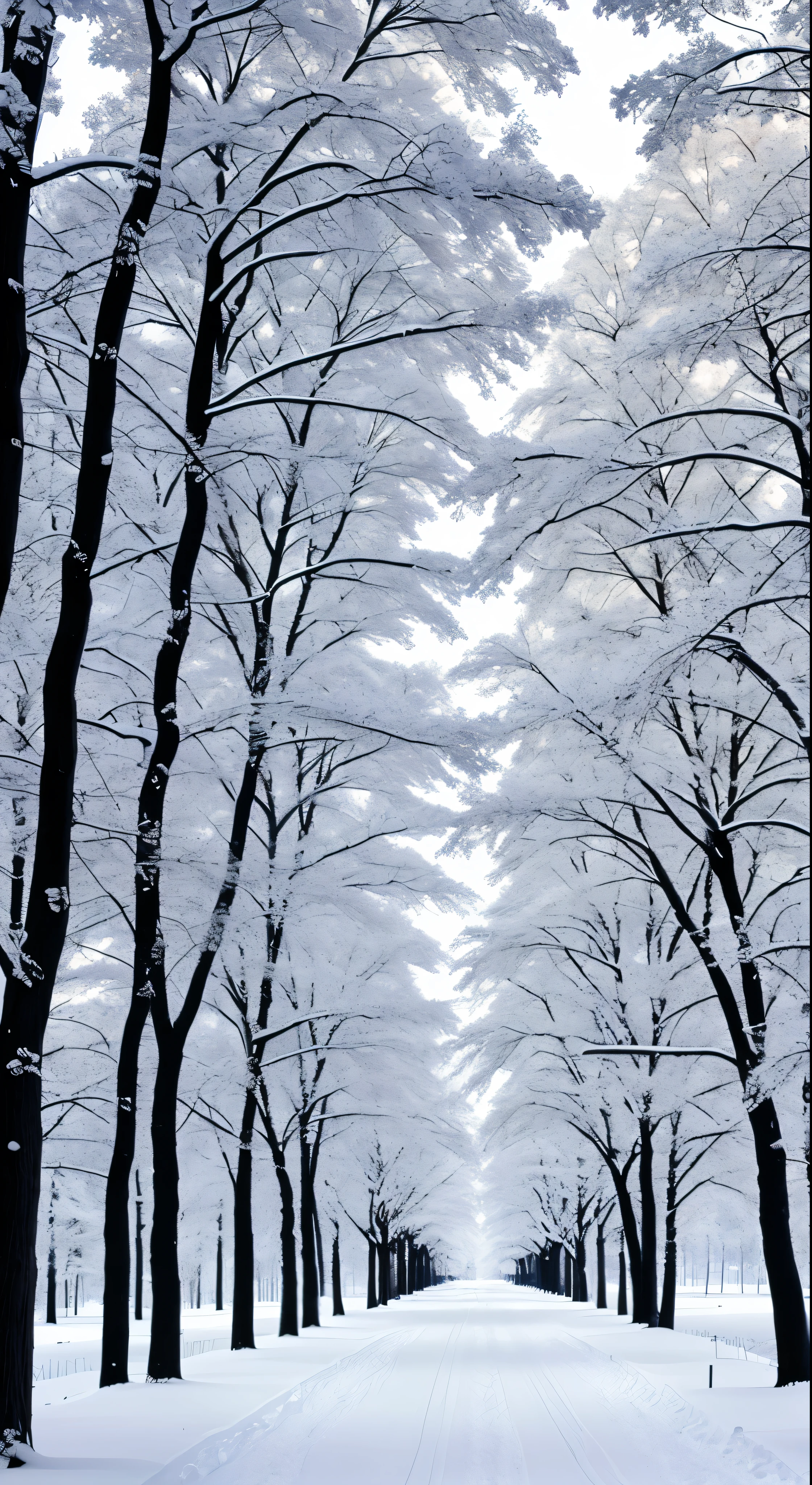 Winter in Scandinavia。wood々Also white。It&#39;s as if they&#39;re talking about the cold from a single worldview.、It is softly lit。The sky is pale and clear、It&#39;s unimaginable on a land of cold colors.、It&#39;s a sharp contrast。Spring is far away