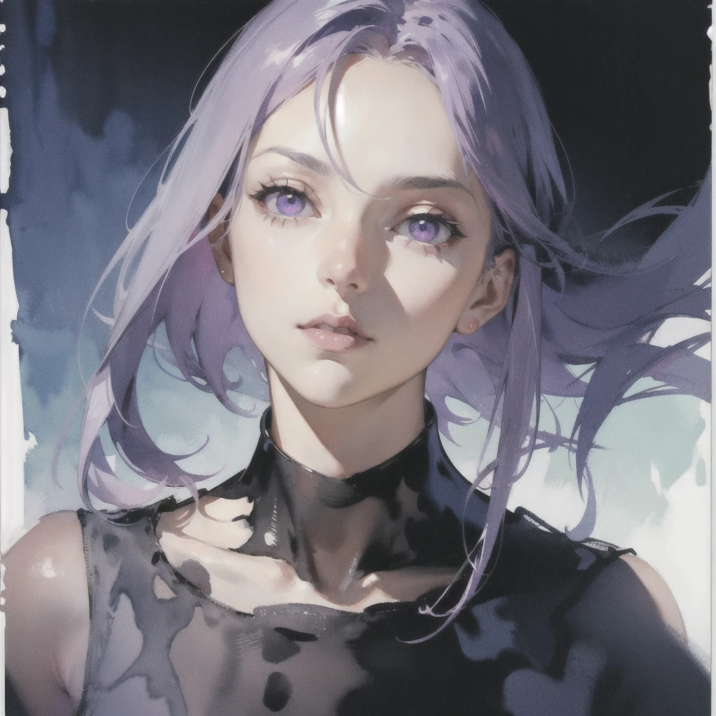 Deep subliminal, Surrealism, in watercolor style, Photorealism, discreet ruby and lilac shades, look from the depths