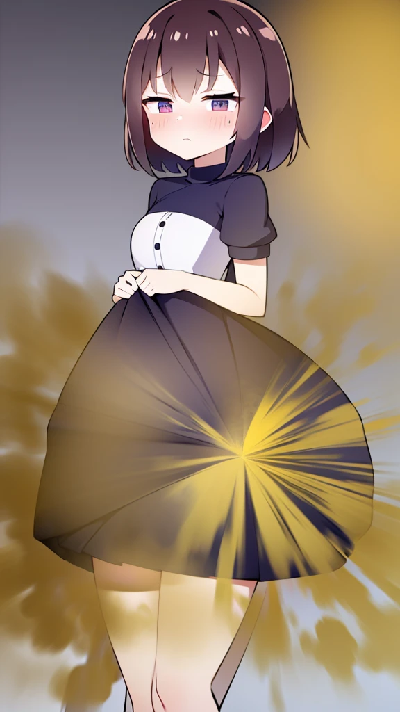 Brown hair Big breasts (Purple Eyes) ((())) (Slanted Eyes) ,(Turn around) (((solo))), Embarrassed, blush, uniform (((A girl farts))) Inner thighs ((speed))
、(Holding on) ((Butt gaze)) ((Loli face)(((Yellow gas leaking from the anus)))(((High quality eyes)) (masterpiece:1.2、Highest quality, Highest quality)、(Highly detailed CG Unity 8k wallpaper、Super detailed、Best Shadow)、(Detailed Background)、(Best lighting、Very delicate and beautiful)、Depth of written boundary