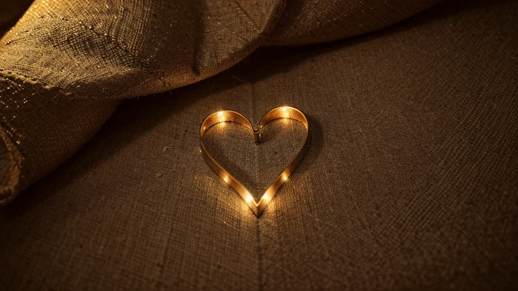A huge heart, written inside is " AMAR " lots of love, realistic, lights