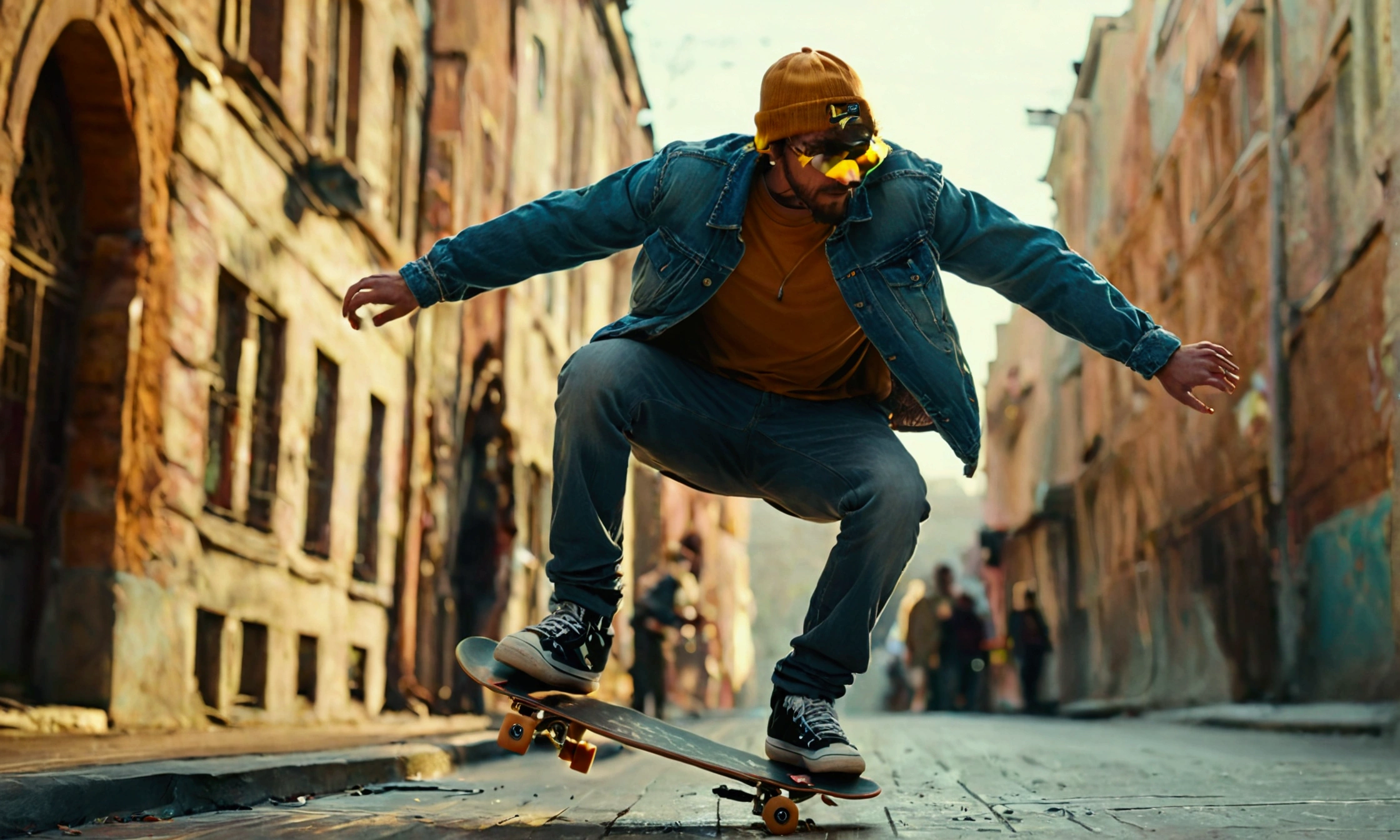 a man on a skateboard