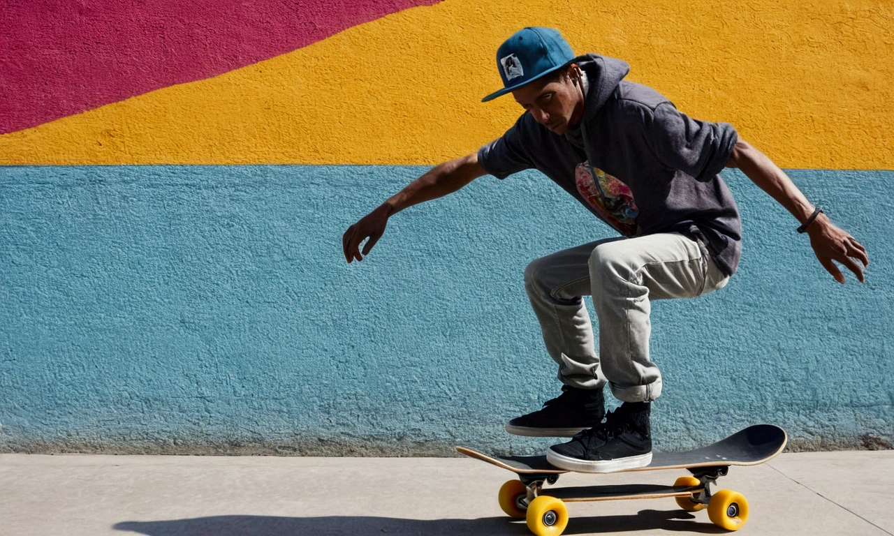 a man on a skateboard