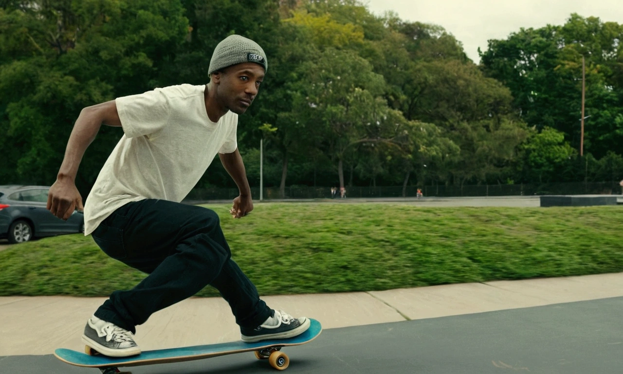 a man on a skateboard