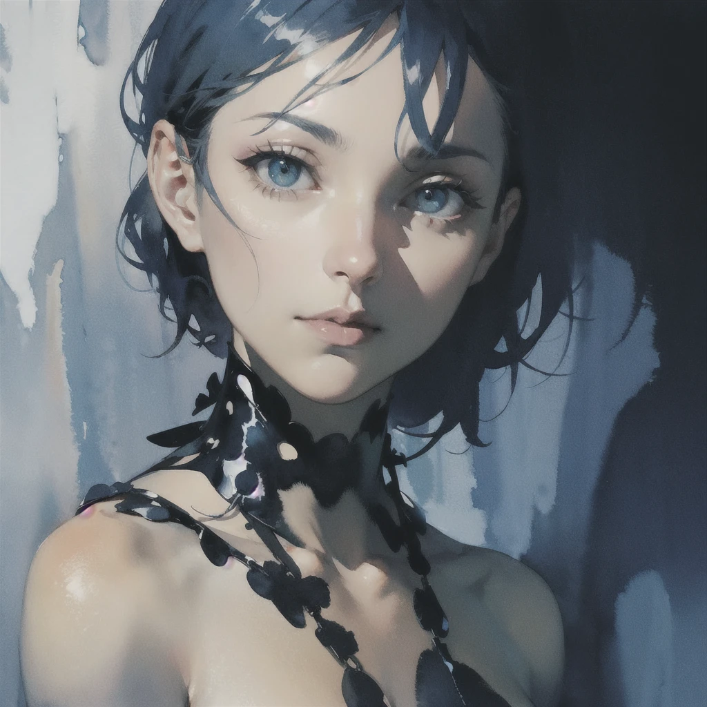 Deep subliminal, Surrealism, in watercolor style, Photorealism, look from the depths