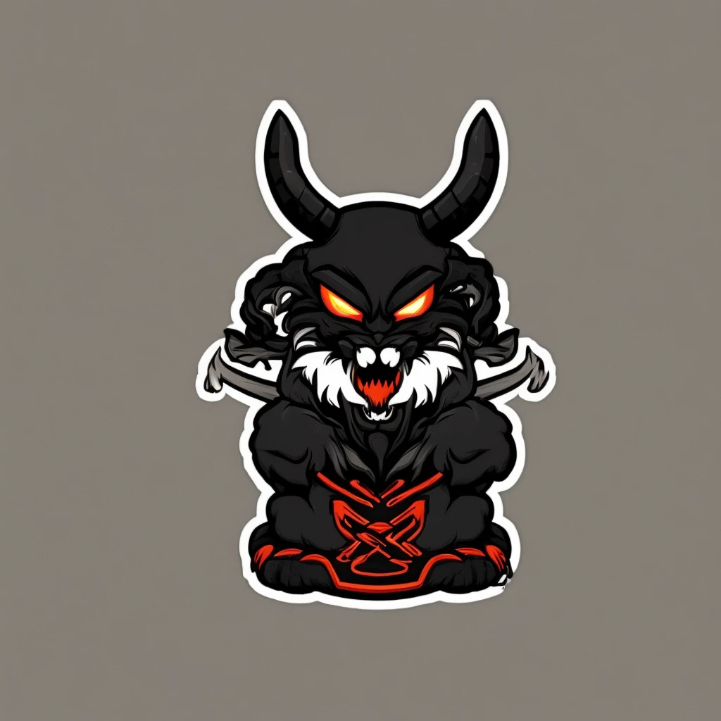 Create a cute sticker image of the Shadow Fiend, a playful yet slightly spooky demon. He has a small, rounded, and slightly chubby form with soft, shadowy outlines. His eyes are large, round, and glowing with a gentle red light, giving him an adorable, mischievous expression. His face has a cute, simplified skull-like appearance with tiny, pointed teeth. His body is wrapped in dark, tattered robes that flow softly. His clawed hands are small and slightly elongated, with a minimal amount of black substance. The background is minimal and transparent, focusing on his cute and eerie presence. Ensure the edges are clean and well-defined to make the sticker appealing, sticker, t-shirt design, pastel tetradic colors, 3D vector-art, cute and quirky, fantasy art, vector-art, vintage style, Adobe Illustrator, hand-drawn, digital painting, low-poly, soft lighting, retro aesthetic, focused on the object, 4K resolution, photorealistic rendering, using Cinema 4D, isometric style
