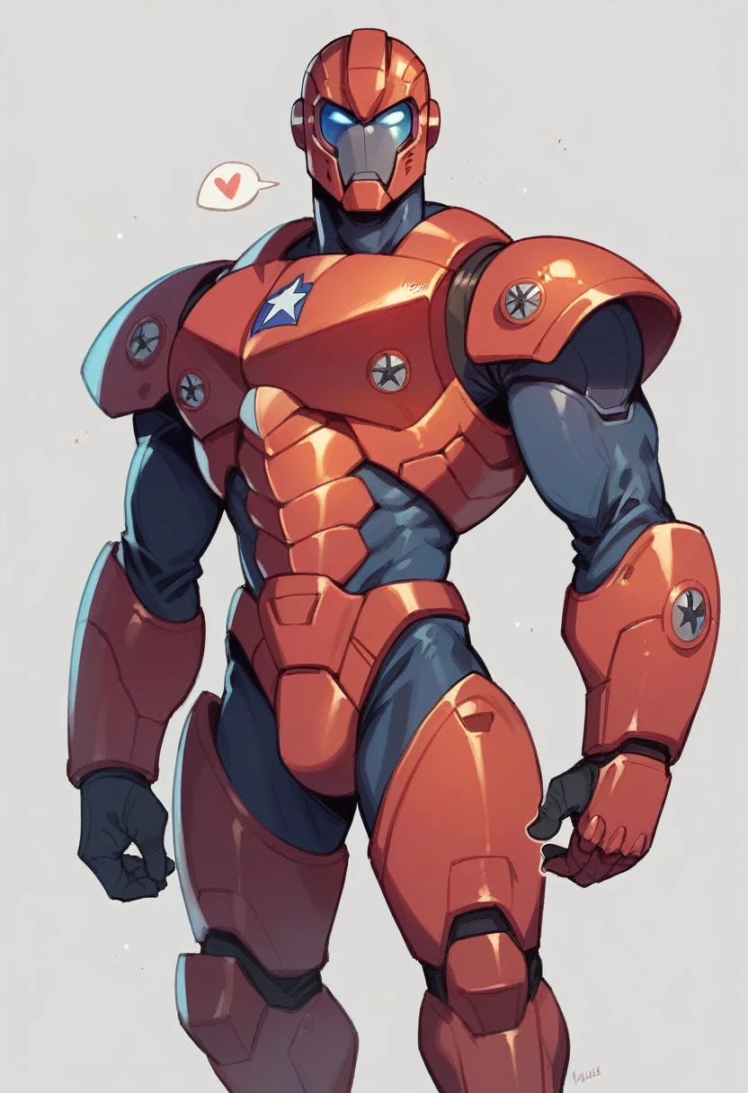 Iron man, with purple and gold armor, samurai version