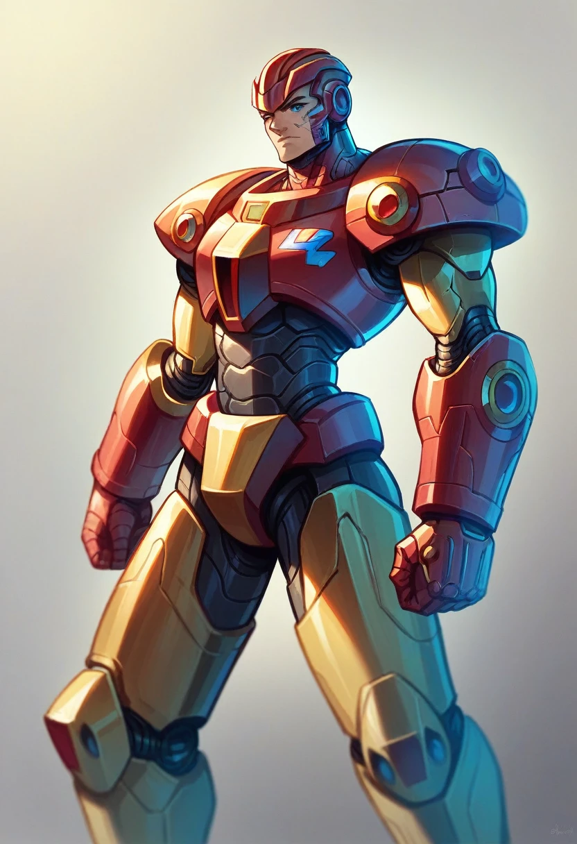 a samurai iron man in a purple and golden armor, extremely detailed, mechanized samurai armor, intricate metallic textures, futuristic cyberpunk design, cinematic lighting, dramatic pose, epic fantasy art, vibrant colors, hyper realistic