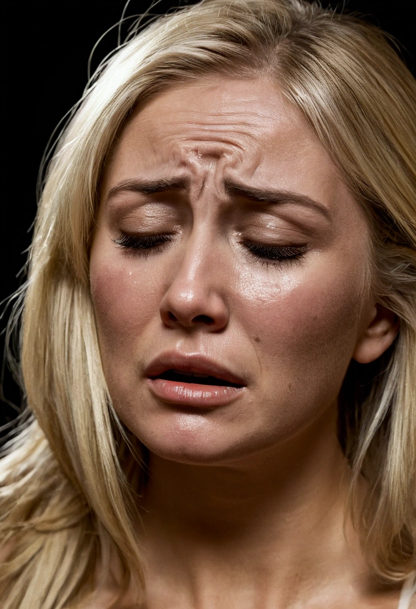 that same hot blonde crying sad