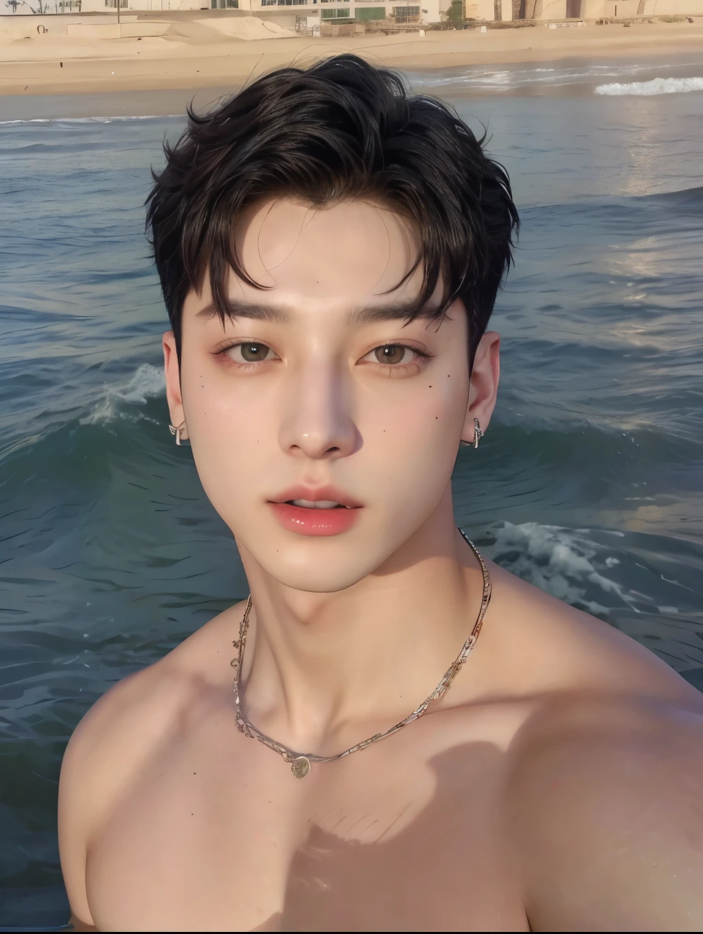 homem bonito, homem modelo, Jeon Jungkook do BTS, modelo masculino, ultrahd 