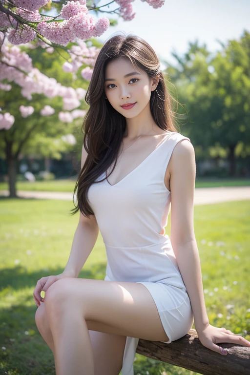 She is a stunning beauty with a perfect face and slender figure。The lines of her face are soft and delicate，As elegant as a swan。Her eyes are bright and full of energy，It's like two twinkling starudes a mesmerizing glow。Her eyebrows are slender and straight，It's like the arc of a rainbow，It adds a bit of agility and charm to her appearance.。

Her nose is high and straight，when smiling softly，Nose slightly raised，Like flowers blown by the spring breeze。Her lips were rosy and plump，Slightly upturned，Revealing a touch of confidence and sexinesollow the lines of her perfect face，We came to her slender neck，A faint hint of coquettishness and pride。Her shoulders are shapely and graceful，As perfect as two sculptures。Her arms are long and soft，Smooth as silk，Every wave seems to tell her elegance and elegance。

Her waist is as slim as a willow branch，Flexible and graceful。Her buttocks are plump and shapely，line sleek，Exudes charm。Long, straight legs，As if it were a masterpiece created by an artist，Every inch of skin is delicate and smooth。

She walks gracefully and calmly，Standing tall，Every step is taken with a unique confidence and elegance。Every smile melts people&#39;s heartake people admire and yearn for。Her beauty is not only reflected in her appearance，It is a kind of temperament that exudes from the inside out.，that confidence、Gentleness and intelligence make her a perfect goddess in everyone&#39;s eyes。