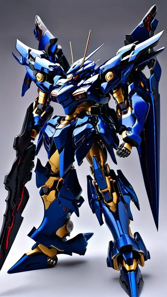 (FRS:0.8), (RRS:1.2),(armoredcore:0.8), (SRS:0.8), (mecha) with sleek and menacing design, glowing eyes,(full body:1.5), highly detailed, (military parts:1.0), (heroic parts:1.5), mechanical parts, robot joints, (highly detailed full armor:1.2),