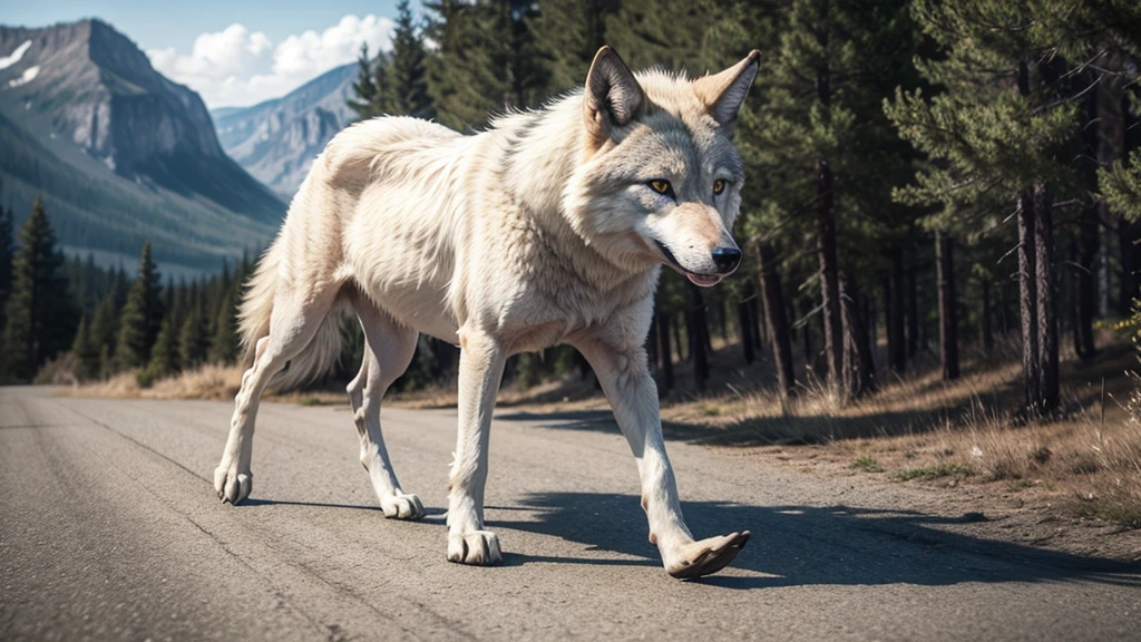 2 legged wolf