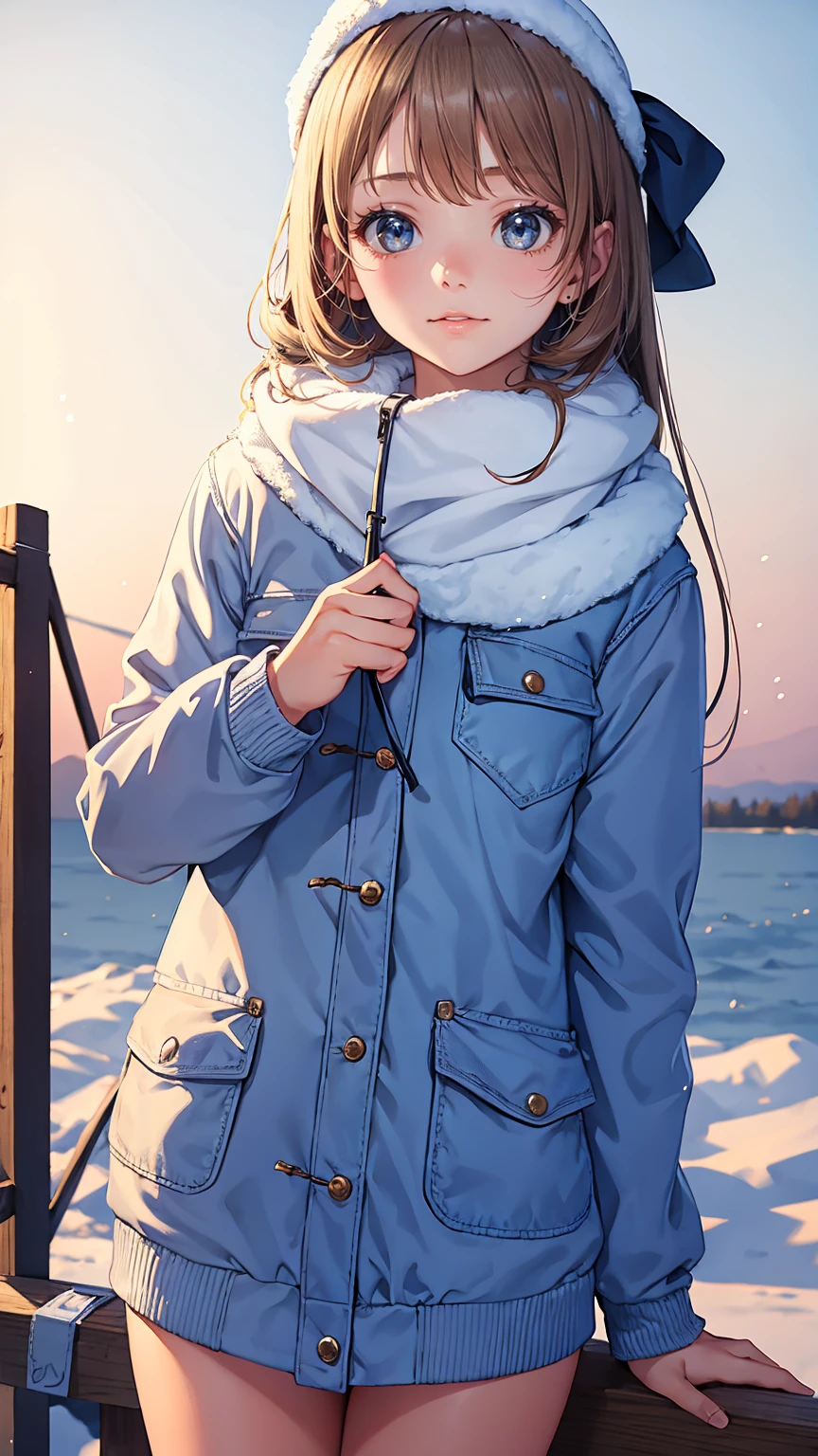 beautiful girl, , winter