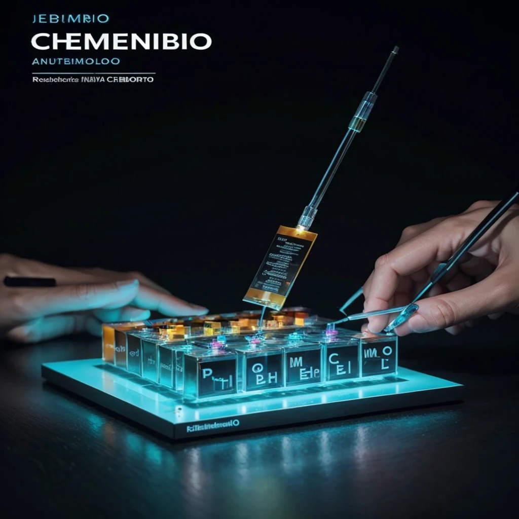 Create a very modern image involving a periodic table, chemical elements and also an arduino with robotics for a book cover