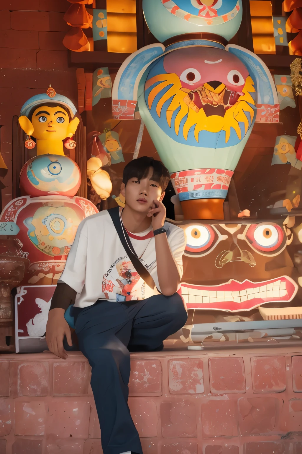 Acute South Korean boy age 12 years old extreme detail photo hyper realistic ultraisam 4K cinematic wallpaper