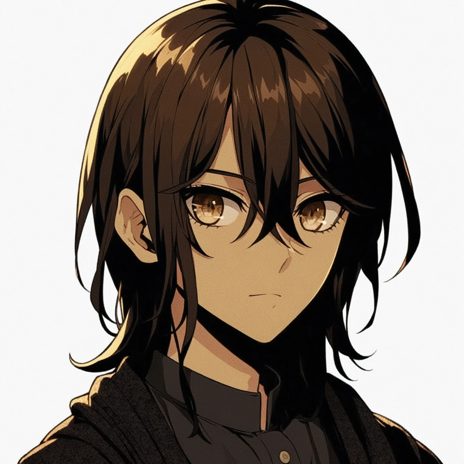 anime - style image of a man with long hair and glasses, female protagonist 👀 :8, eat and drink, Makoto, anime moe art style, inspired by Yamagata Hiro, akane owari danganronpa, female anime character, anime character detailed art, shigenori soejima illustration, retrato de Eren Yeager, female protagonist